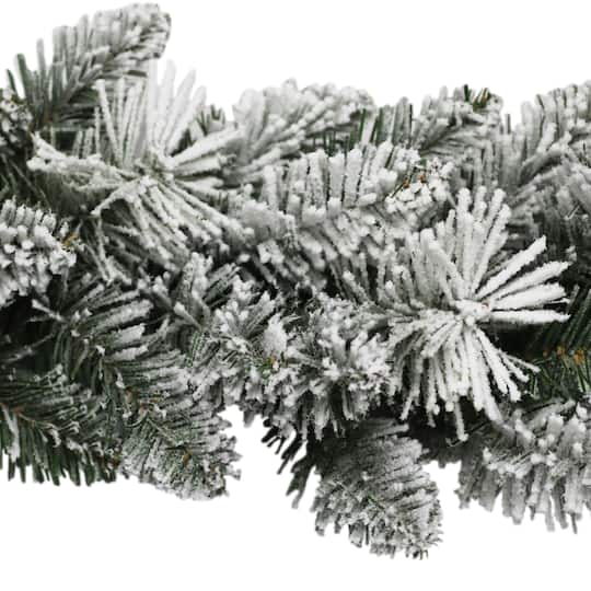 9ft. Flocked Spruce Garland